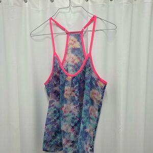 Colorful Abstract Puzzle Pattern Tank Top